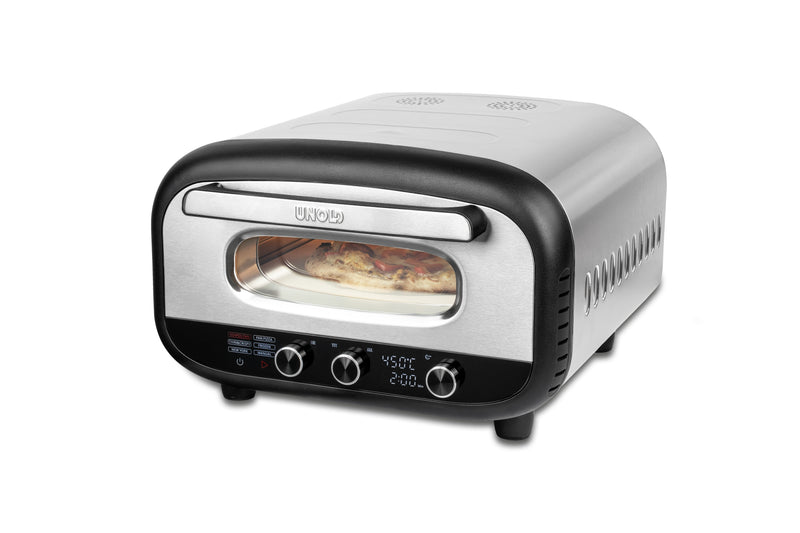 Pizza Unl Volla Horno Alfredo Steel Inoxidable/Black 1.700 Watts Pizzas Up To Aprox. Ø 30CM 68806