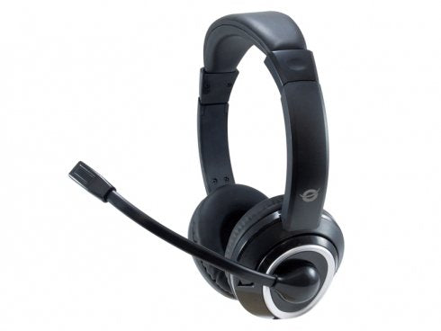 Conceptronic POLONA02BA, Headphones Diadema, Set Black Binaural, 2M