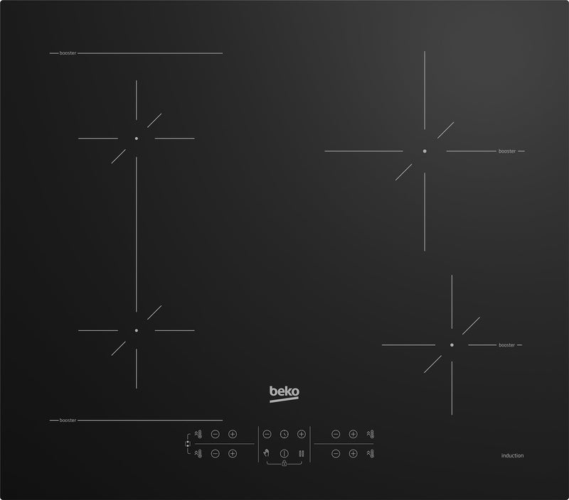 Beko Board Inducción HII64200SFMT Integrado 4 Zona(s) Black