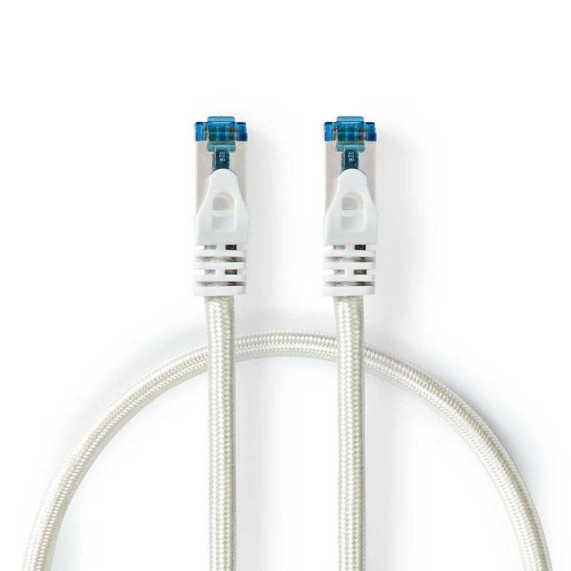 Nedis CAT.6A Cable S/FTP RJ45 Connector Male RJ45 Connector Male 3M Snagless Round Trenzado / Pvc Silver Embal