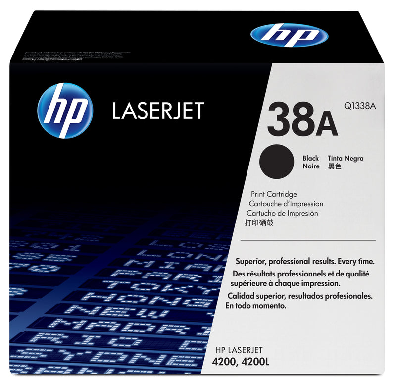 HP Genuine Toner 38A Black Q1338A