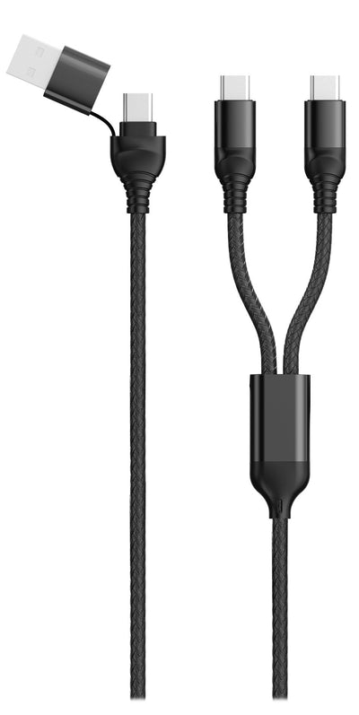 2GO Cable USB / Type C Duo Type C Black 120CM — image 1