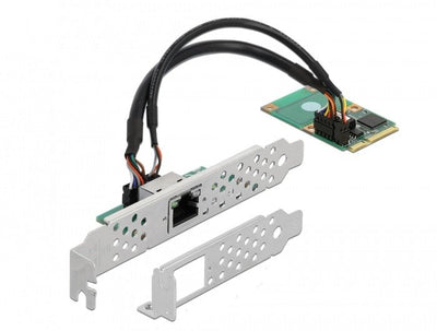 Delock Mini PCIE I / Or PCIE Size Complete 1 X RJ45 Gigabit LAN — image 1