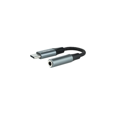 Nanocable Cable Adapter Audio Jack 3.5MM Female a USB-C Male - Cable Finish Nylon - Connectors Aluminium - — image 1