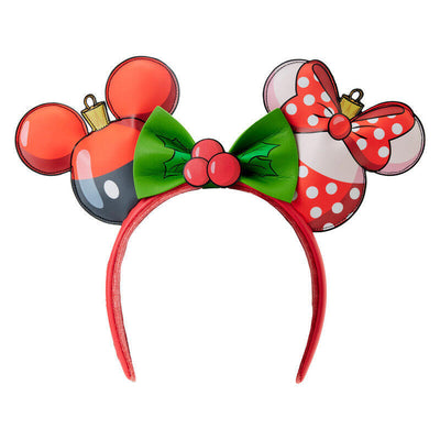 Loungefly Diadema Orejas Christmas Mickey &38, Minnie Disney — image 1