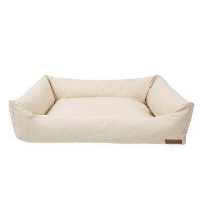 Big Den Waterproof Dog & Cat Basket Bed – Beige, S