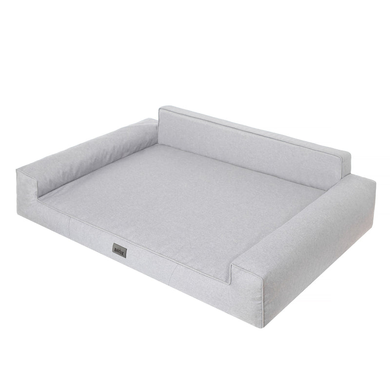 Mano Dog Bed with Removable Cover – Grey, L