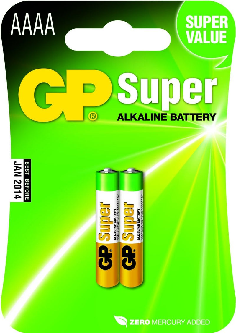 Gp Batteries 1X2 Battery Super Alkaline Aaaa 03025AC2