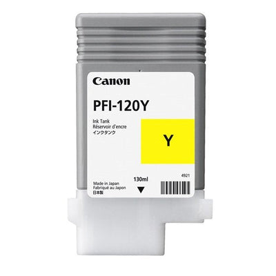 Canon Cartridge Ink Yellow PFI-120 Yellow/130ML/Compatible Plotter Canon TM-200, TM-205, TM-300, TM-305 — image 1