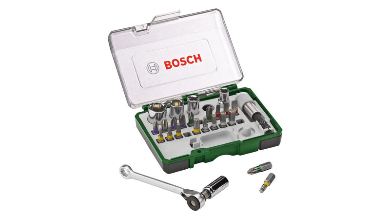 Bosch Set Of Atornillar Colour 27 Pieces + Trinquete