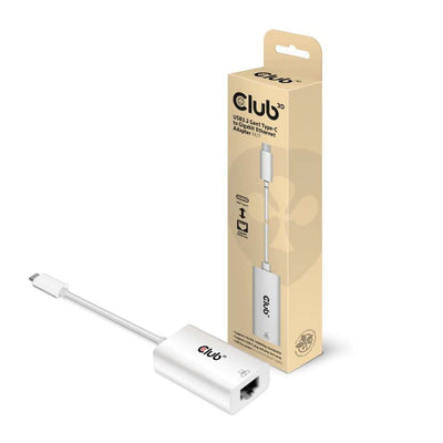 Adapter CLUB3D USB 3.2 Type-c RJ-45 Gigabit LAN M / F Retail — image 1