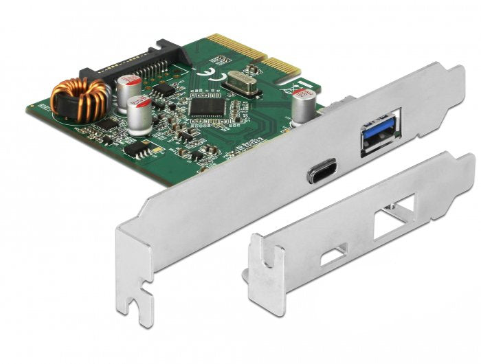 Delock Card Pci Expres USB 3.1A 1 X USB External Type-c + 1XEXT. USB Typ-a