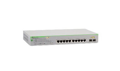 Allied Telesis GS950/10PS Gestionado Gigabit Ethernet (10/100/1000) Energía Sobre Ethernet (PoE) Green Grey — image 1