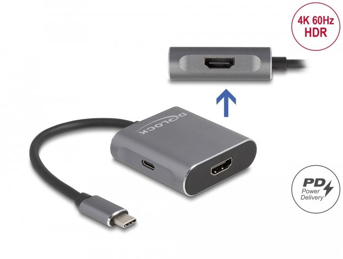 Delock 87805 Divisor USB Type-c™ (modo DP Alt) a 2 X HDMI Mst With USB Type-c™ Pd