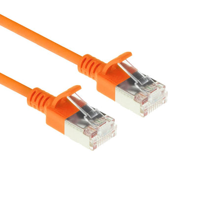 Orange 5 Meter Lszh U FTP CAT.6A Datacenter Slimline Patch Cable Snagless With RJ45 Connectors — image 1