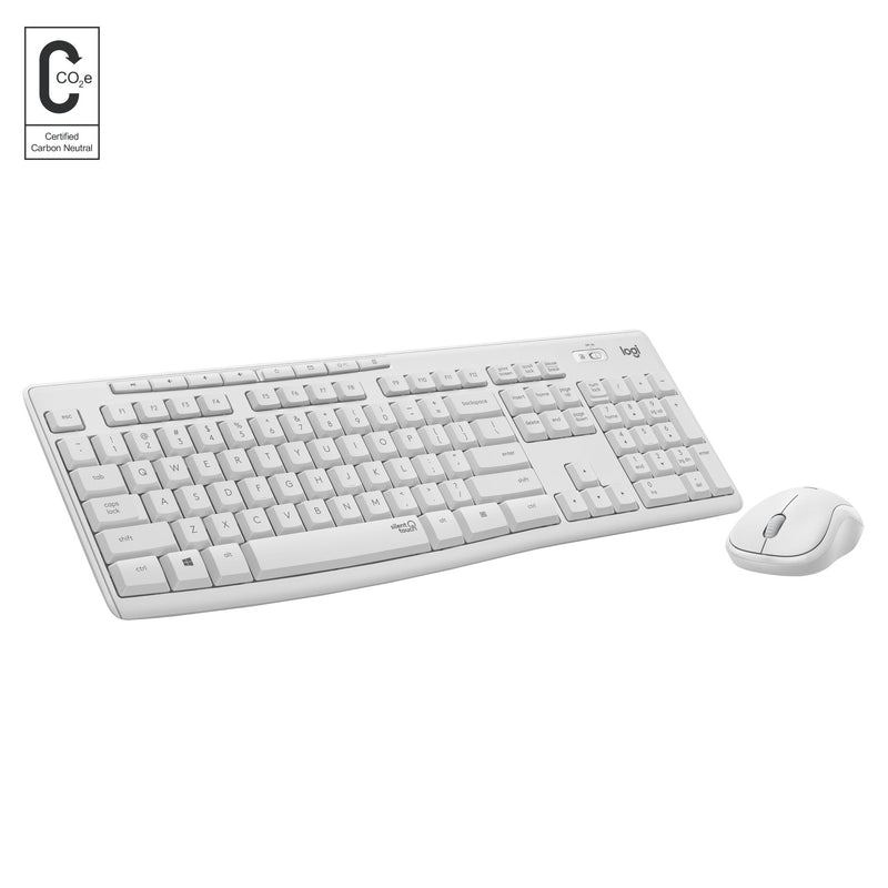 Logitech Teclado (suizo) + Ratón MK295 Silent Combo RF Inalámbrico Qwertz Blanco
