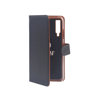 Celly WALLY795 Case For Galaxy A7 (2018) 15,2CM (6) Case Cartera Black Brown — image 1