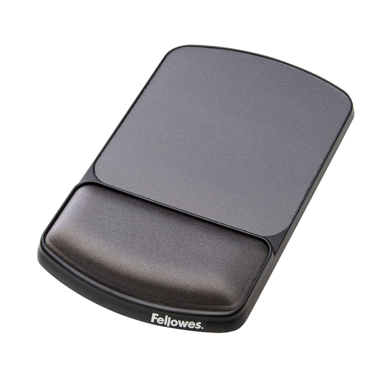 Fellowes Ratón Pad Premiun Con Wrist Rest Ajustable Gel - Angulo Y Alto Ajustable - Surface Poliester -