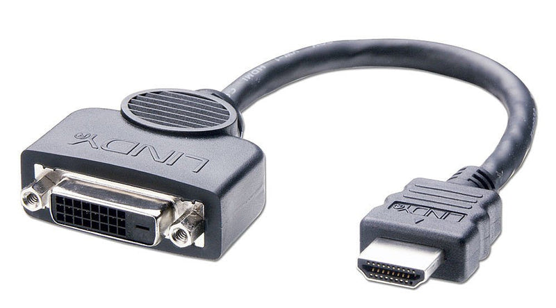 Lindy 41227 Adapter DVI-d HDMI 0,2M Black