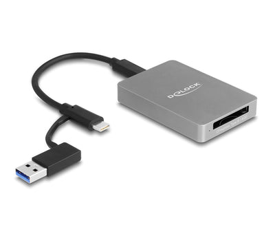 Delock 91008 Card Reader USB Type-c™ Housing Aluminium Cards Memory Cfexpress Or Xqd — image 1