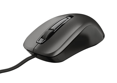 Trust Mouse With Cable Carve USB Black Optico 1200DPI 3 Buttons + Scroll Connection USB Cable 1.7M — image 1