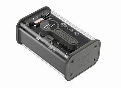 Gembird Power Bank PB09-TQC3-01 Transparent QC3.0 Charging Fast 9000MAH, Black — image 1