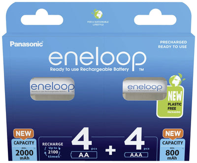 Panasonic Eneloop Combipack 4XAA + 4XAAA BK-KJMCDE44E — image 1