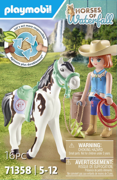 Playmobil 71358 Caballos Cascada Ellie And Aserrín With Ejercicio Occidental 71358 — image 1