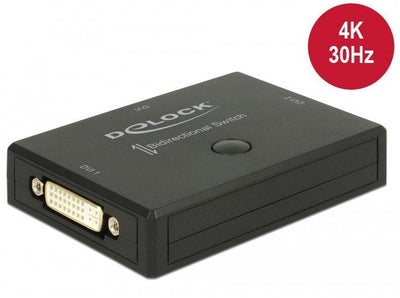 Delock Switch DVI 2 - 1 Bidireccional 4K 30 HZ — image 1