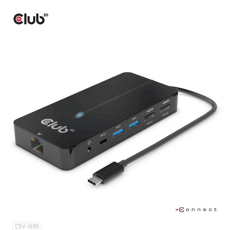 CLUB3D USB-7-IN1-HUB USB-C 2x HDMI/2x USB/RJ45/USB-C 100W Retail