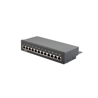 S-impuls DESKTOP-RJ45-PATCHPANEL,12-PORT, CAT.6 STP, Sw — image 1