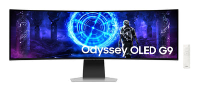 Samsung Monitor 49 Gaming/Curved 5120X1440 32:9 0.03 Ms Speakers Height Adjustable Tilt Colour Silver LS49DG95 — image 1
