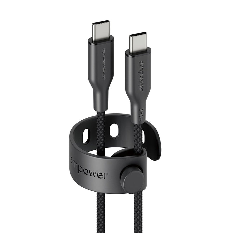 Panzerglass Empower™ By ® Racing 240W USB-C To USB-C USB Cable 2.0 1.2M Space Black USB Cable Black
