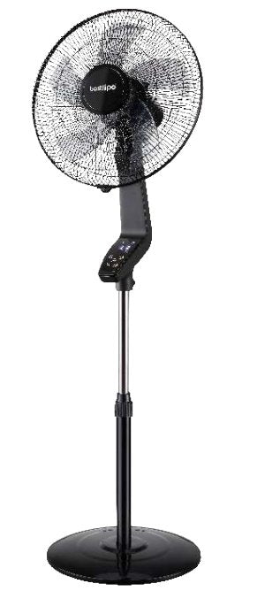 Fan Pie Coín Black 50W Ø40CM, Black 40 X 40 X 129CM — image 1