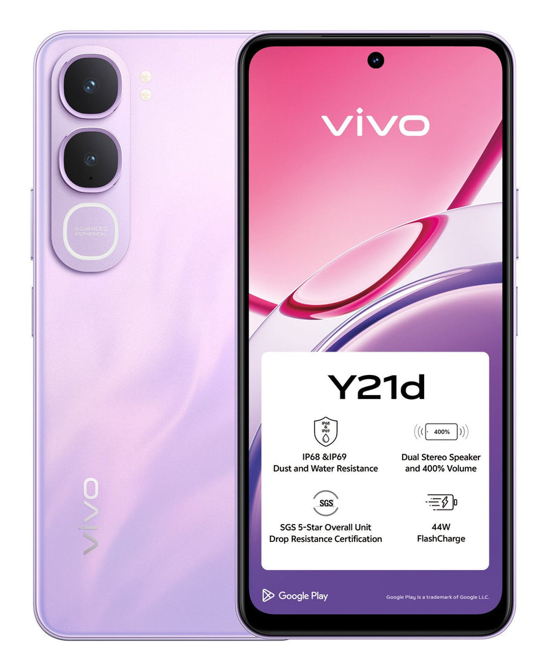 Vivo Smartphone Y21D 4GB( + 4) 128GB 6.68 IP69 Lavanda Purple