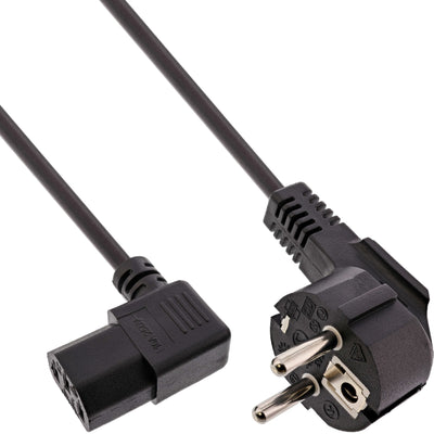 Inline Cable Power Network PC C13 Acodado Black 0,5M — image 1