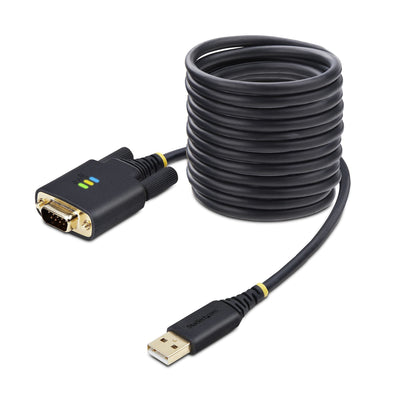 StarTech.com 1P10FFC-USB-SERIAL Cable Serie Black USB Type a dB-9 — image 1
