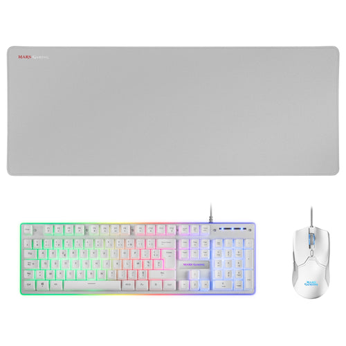 Mars Gaming Mcpx Combo Gaming Premium - Keyboard H-mech - Mouse 10K DPI - Mouse Pad XXL - Iluminacion Frgb - — image 1
