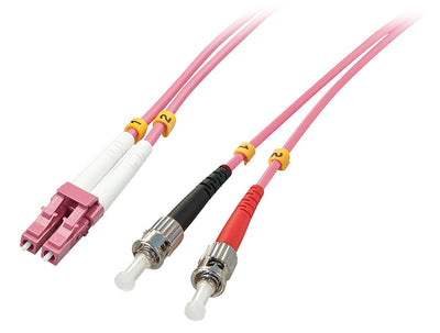 Lindy 46351 Cable Fibre Optic 2M Lc St OM4 Pink — image 1