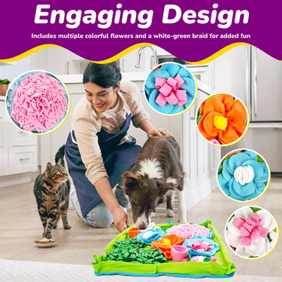 Creative Garden-Themed Dog Sniffing Mat