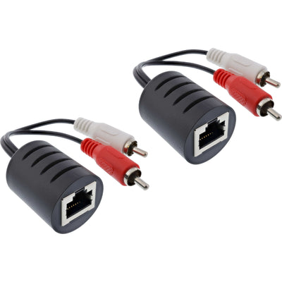 Inline Cable Rca Audio a Través LAN/Ethernet/RJ45 2 Units Set — image 1