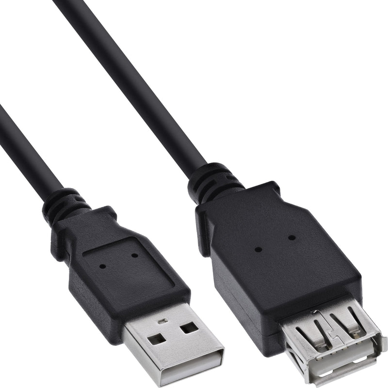 Inline Cable Extensión USB 2.0 Type a Male a Female Black 1,8M