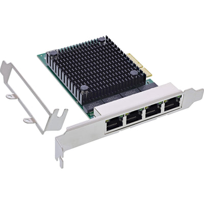 Inline® Quad Gigabit Network Card, 4x RJ45 2.5GB/S, PCIE X4, Incl. Lp Bracket — image 1