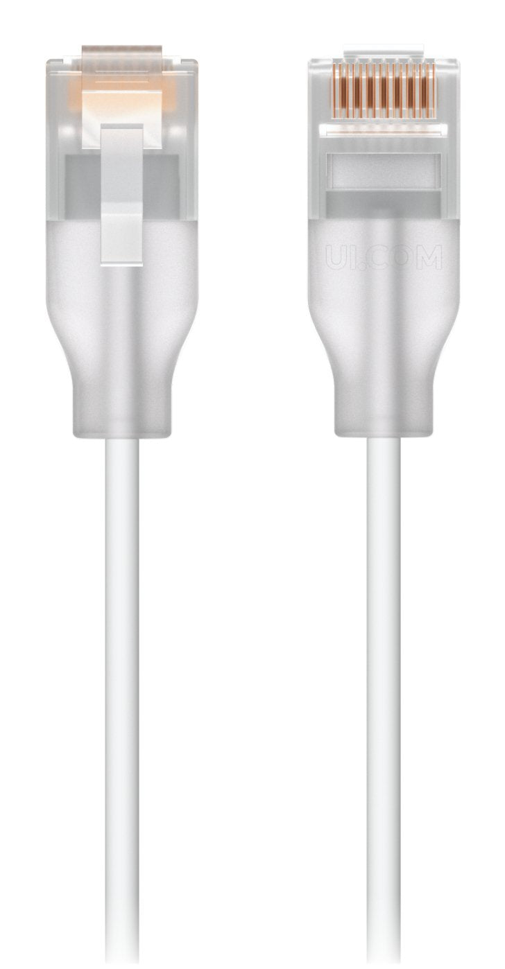 Ubiquiti UACC-CABLE-PATCH-EL-2M-W Network Cable Translúcido, White CAT.6