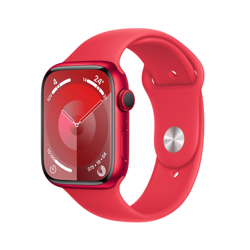 Apple Watch Series 9 GPS 45MM Cellular Box Of Aluminium Red Strap Deportiva Red M L