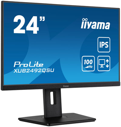 Iiyama Monitor 60,5CM 23,8 XUB2492QSU-B1 16:9 HDMI + DP + USB Lift Retail — image 1