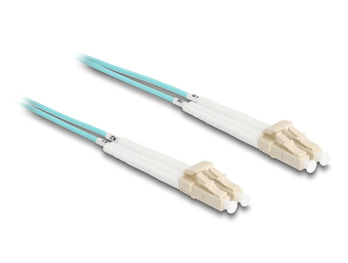 Delock Lwl Cable Lc Duplex a Lc Duplex Multimode OM3 Winkelbar 0,5M