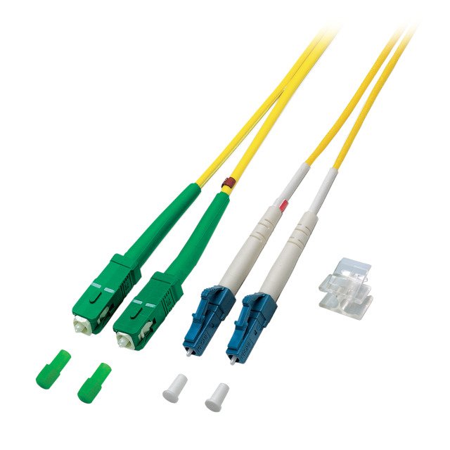 Efb Duplex Network Cable Lc-sc Apc OS2 G652D 5M Lszh 2MM Yellow