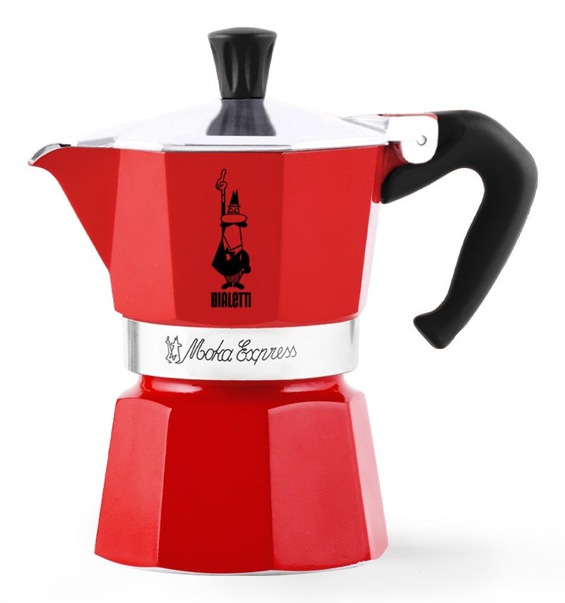 Bialetti Coffee Machine Italiana Moka Express Red