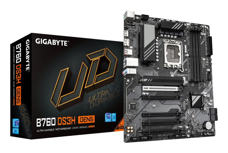 Gigabyte Motherboard B760 DS3H GEN5 1700 Ax ATX 4XDDR5
